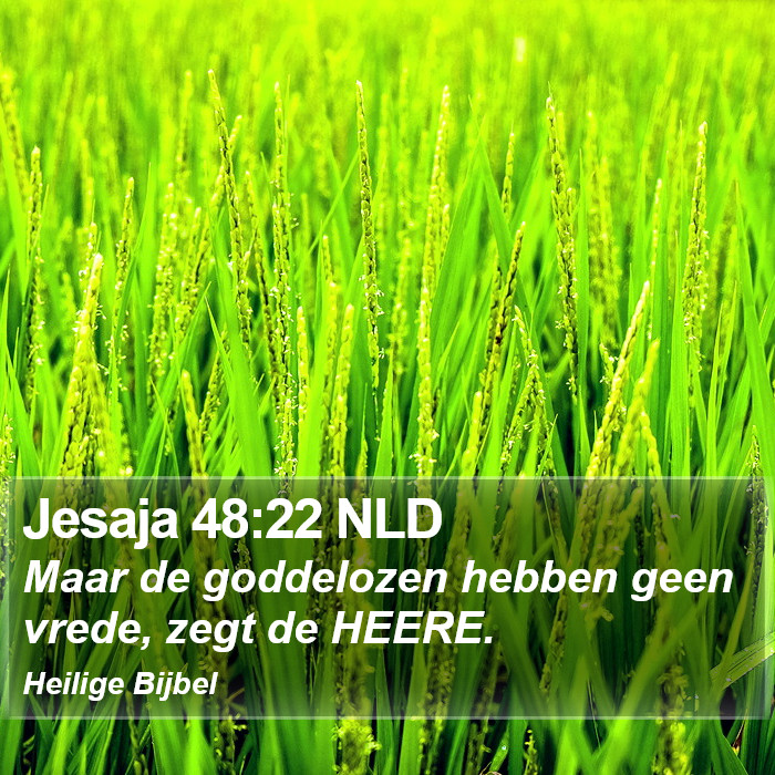 Jesaja 48:22 NLD Bible Study