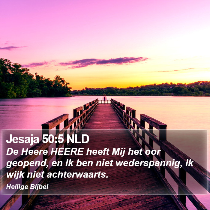 Jesaja 50:5 NLD Bible Study