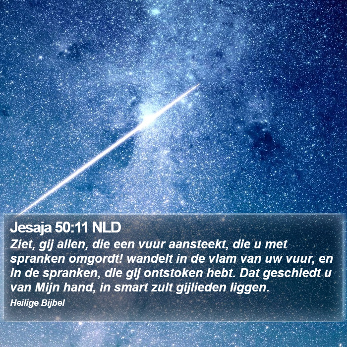 Jesaja 50:11 NLD Bible Study