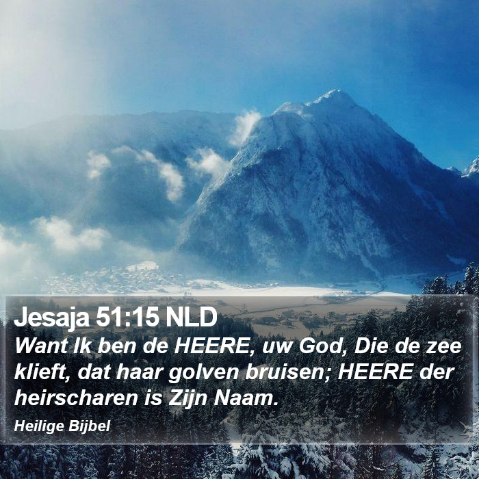 Jesaja 51:15 NLD Bible Study