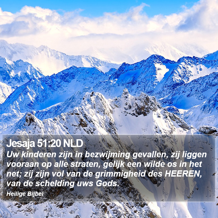Jesaja 51:20 NLD Bible Study