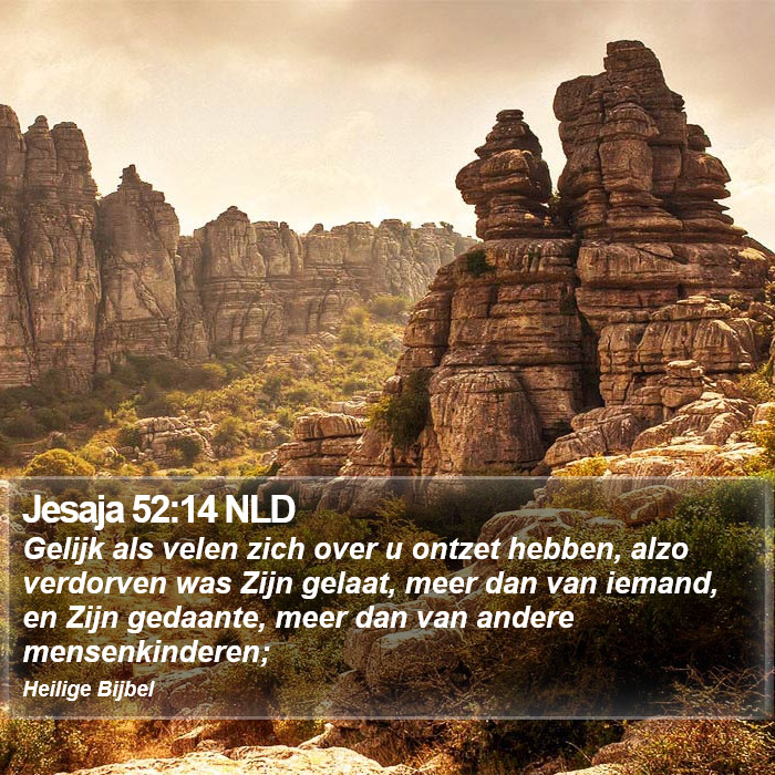 Jesaja 52:14 NLD Bible Study