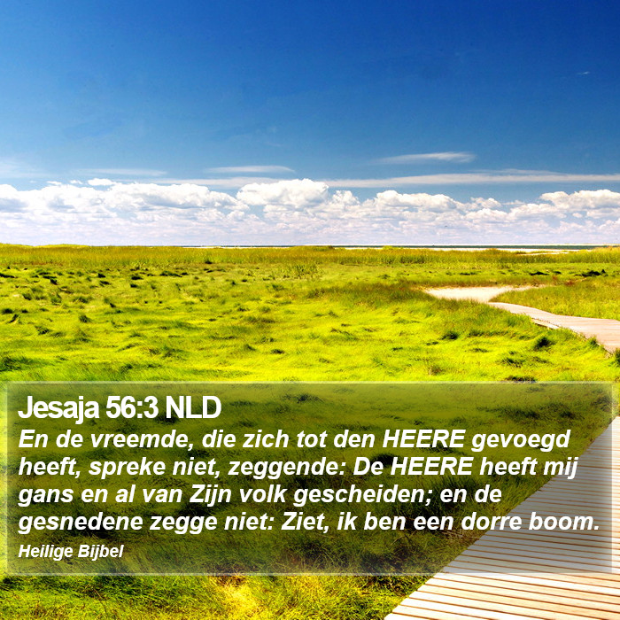 Jesaja 56:3 NLD Bible Study