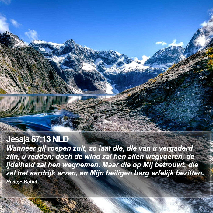 Jesaja 57:13 NLD Bible Study