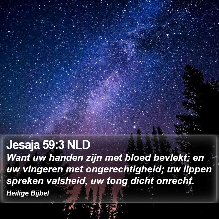 Jesaja 59:3 NLD Bible Study