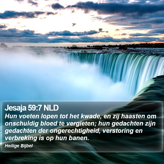 Jesaja 59:7 NLD Bible Study