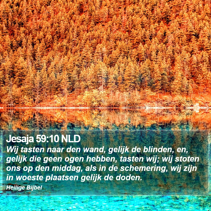 Jesaja 59:10 NLD Bible Study