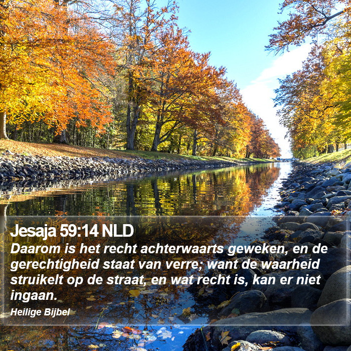 Jesaja 59:14 NLD Bible Study