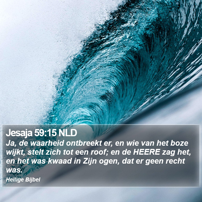 Jesaja 59:15 NLD Bible Study