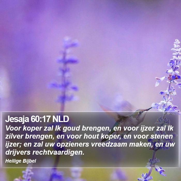 Jesaja 60:17 NLD Bible Study