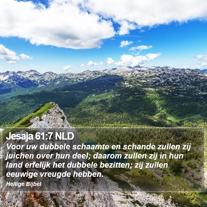 Jesaja 61:7 NLD Bible Study