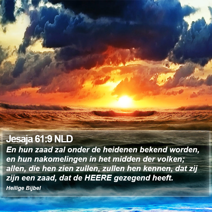 Jesaja 61:9 NLD Bible Study