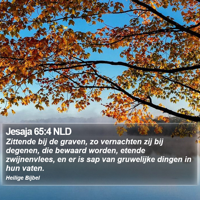 Jesaja 65:4 NLD Bible Study