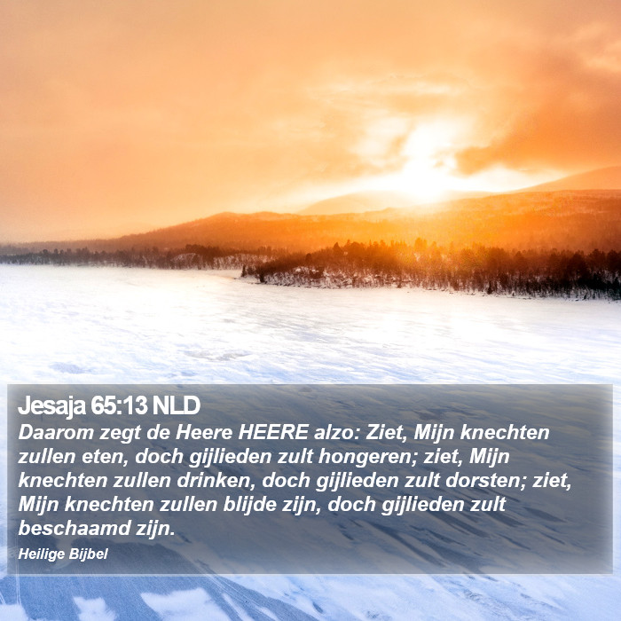 Jesaja 65:13 NLD Bible Study