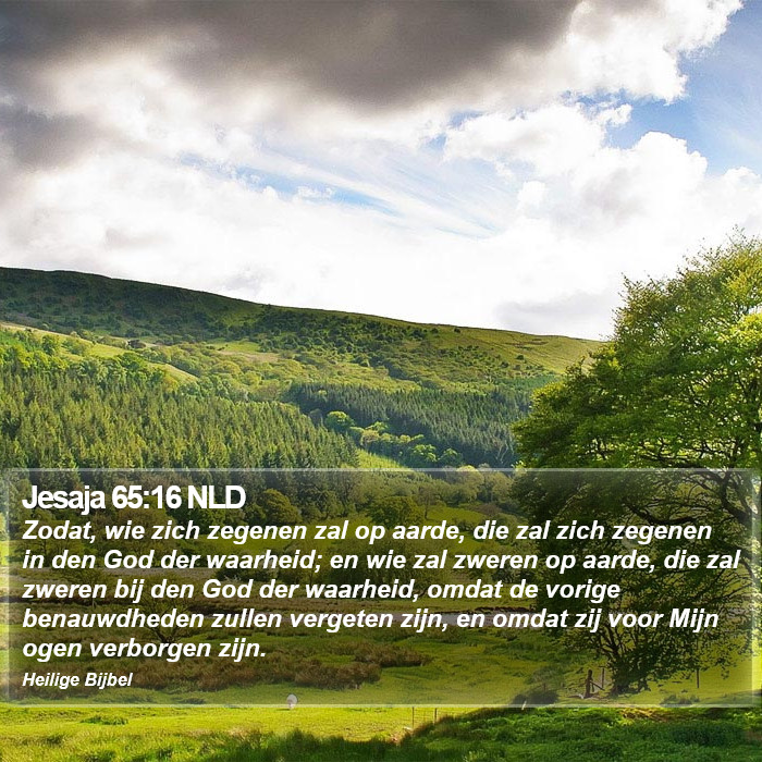 Jesaja 65:16 NLD Bible Study