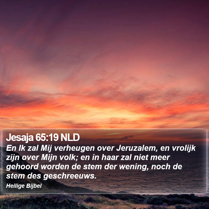 Jesaja 65:19 NLD Bible Study