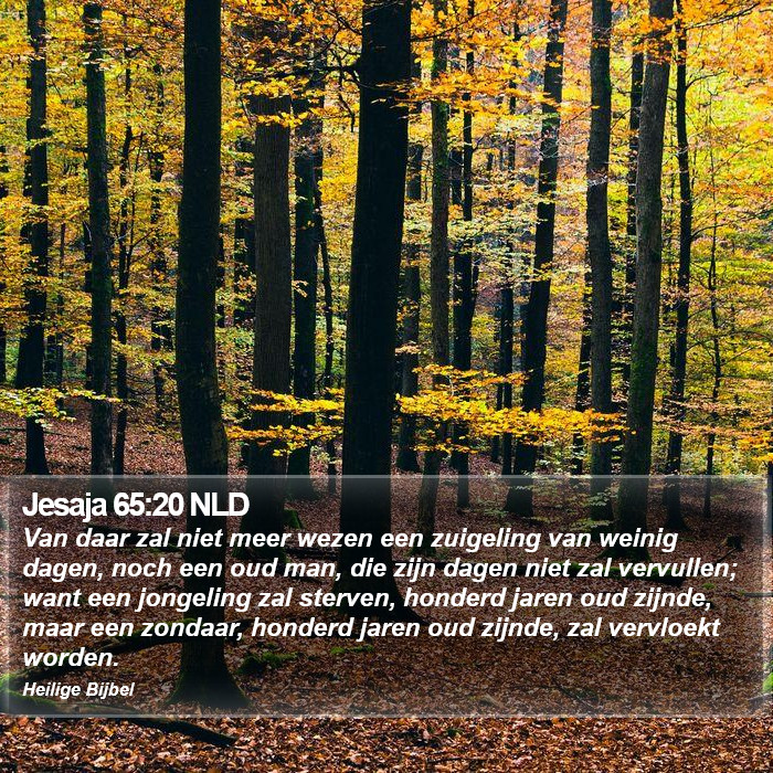 Jesaja 65:20 NLD Bible Study