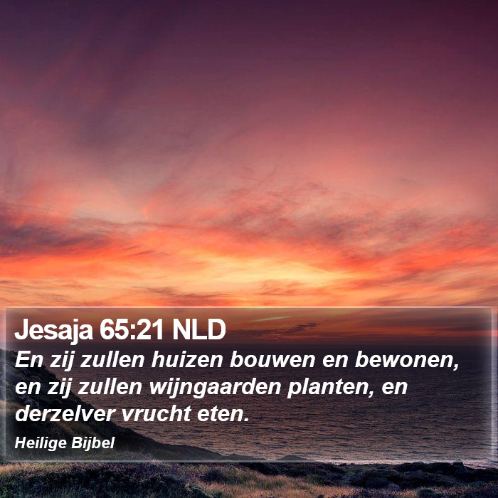 Jesaja 65:21 NLD Bible Study