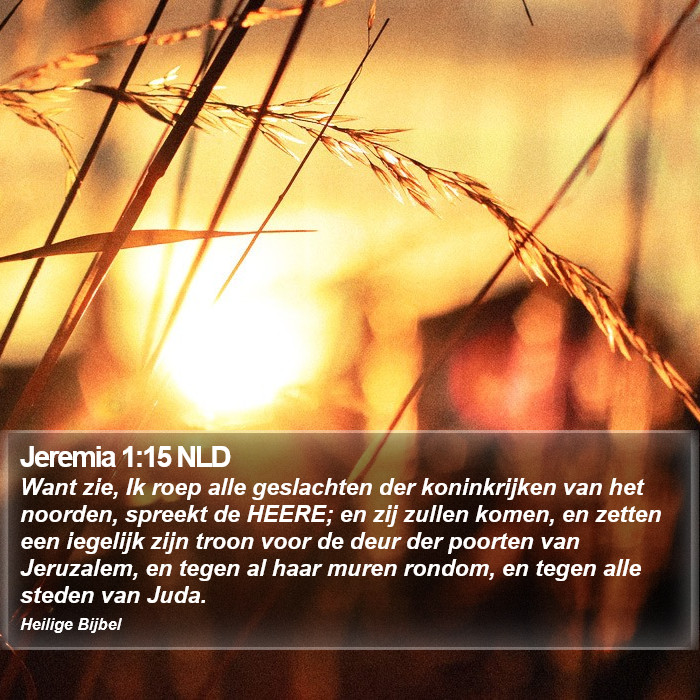 Jeremia 1:15 NLD Bible Study