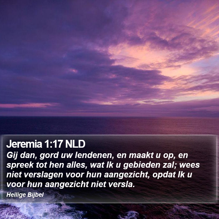 Jeremia 1:17 NLD Bible Study