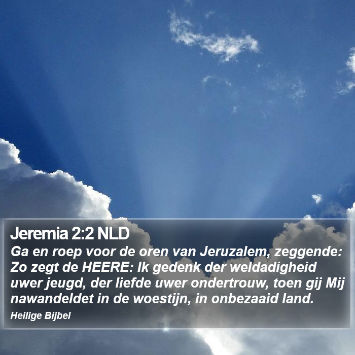 Jeremia 2:2 NLD Bible Study