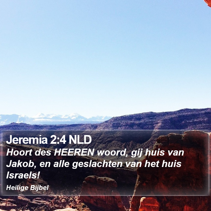 Jeremia 2:4 NLD Bible Study