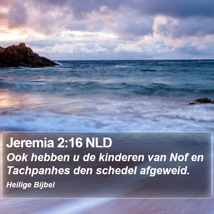 Jeremia 2:16 NLD Bible Study