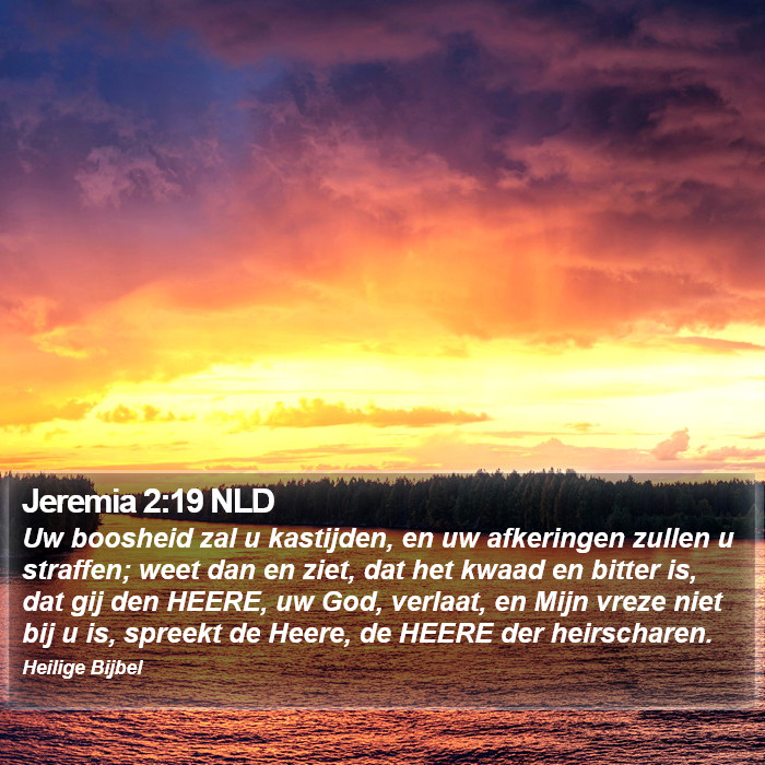 Jeremia 2:19 NLD Bible Study