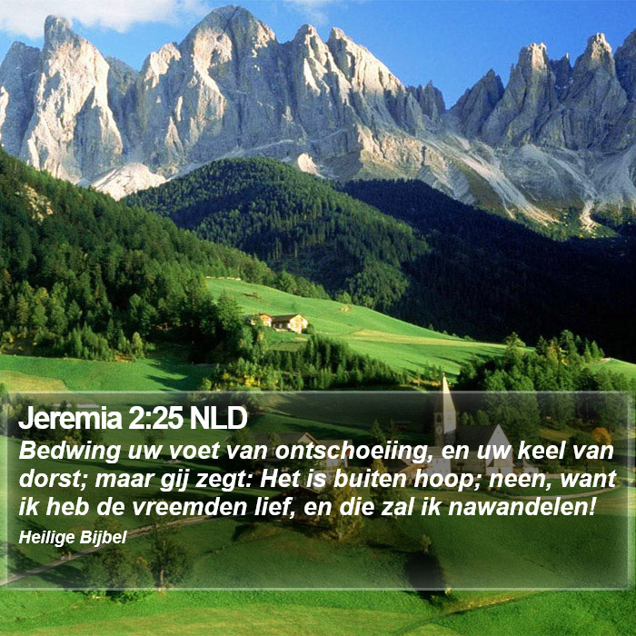 Jeremia 2:25 NLD Bible Study