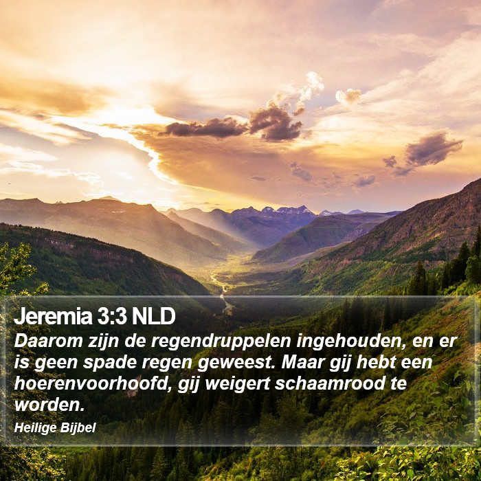 Jeremia 3:3 NLD Bible Study