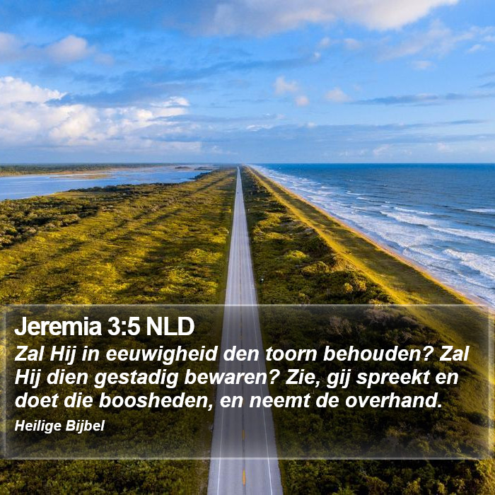 Jeremia 3:5 NLD Bible Study