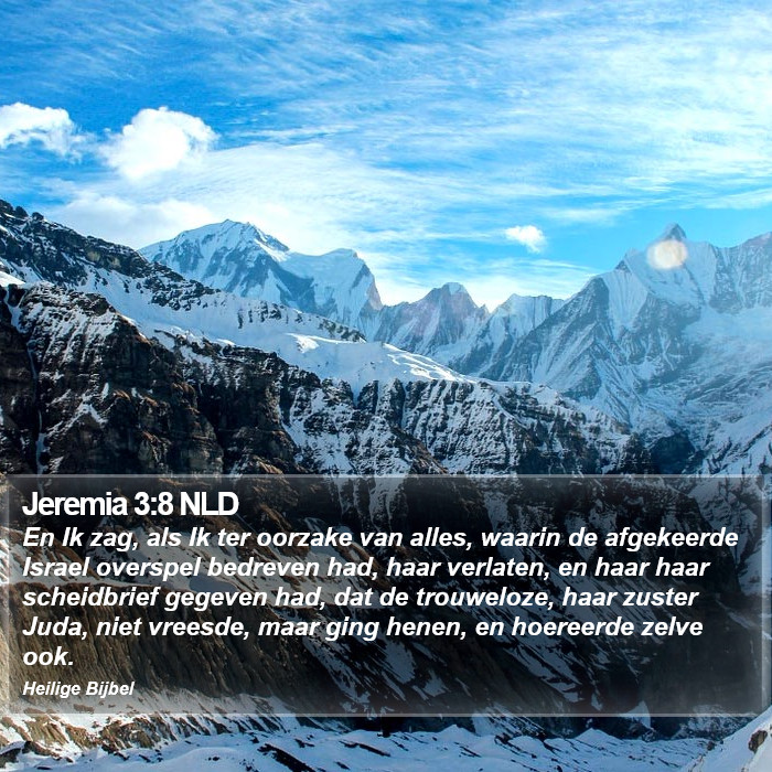 Jeremia 3:8 NLD Bible Study