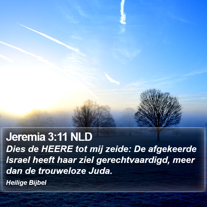 Jeremia 3:11 NLD Bible Study