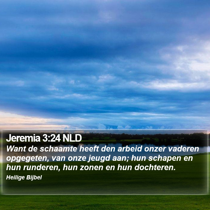 Jeremia 3:24 NLD Bible Study