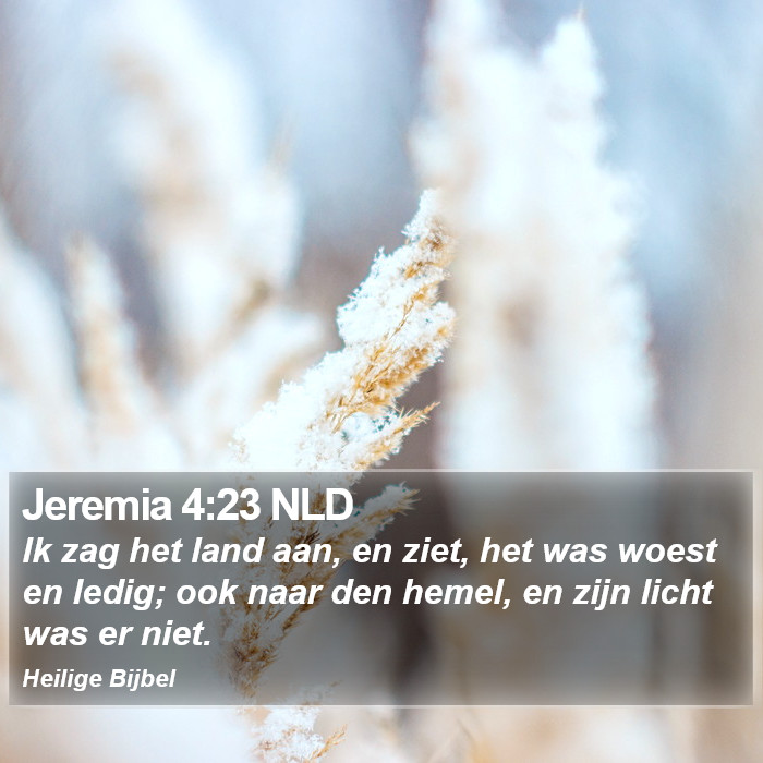 Jeremia 4:23 NLD Bible Study