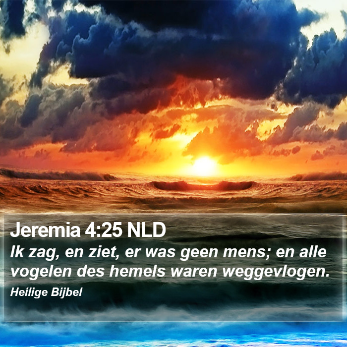 Jeremia 4:25 NLD Bible Study