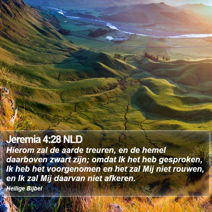 Jeremia 4:28 NLD Bible Study