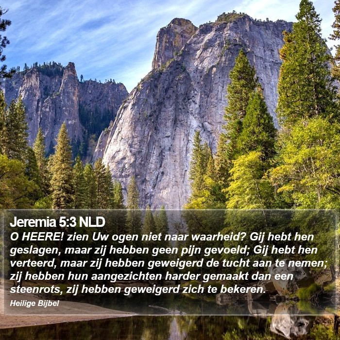 Jeremia 5:3 NLD Bible Study