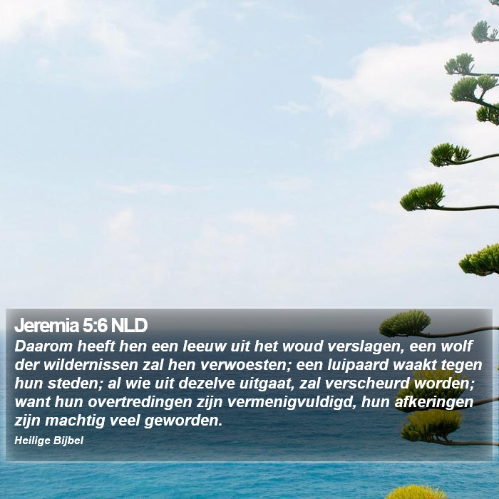 Jeremia 5:6 NLD Bible Study