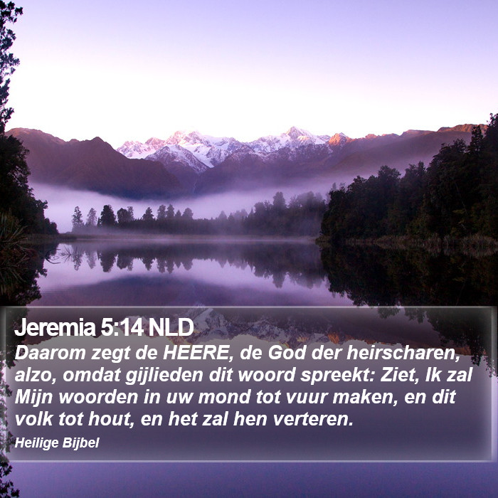 Jeremia 5:14 NLD Bible Study