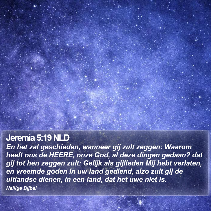 Jeremia 5:19 NLD Bible Study