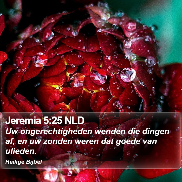 Jeremia 5:25 NLD Bible Study