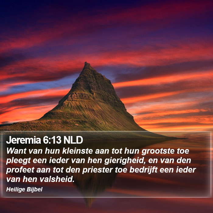 Jeremia 6:13 NLD Bible Study