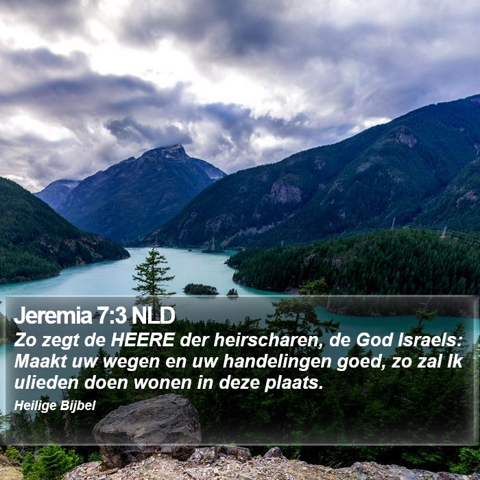 Jeremia 7:3 NLD Bible Study