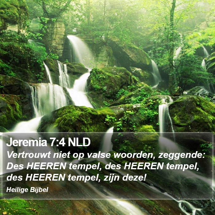 Jeremia 7:4 NLD Bible Study