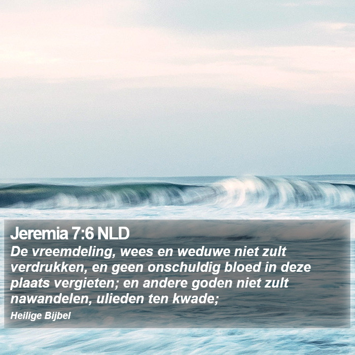 Jeremia 7:6 NLD Bible Study