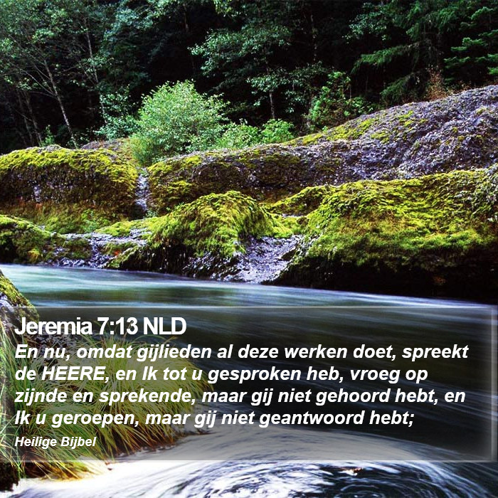 Jeremia 7:13 NLD Bible Study