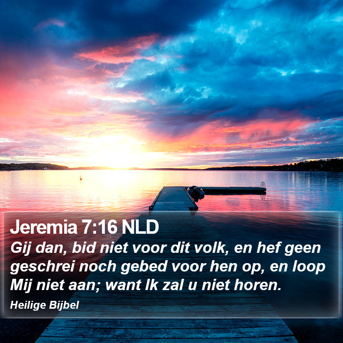 Jeremia 7:16 NLD Bible Study
