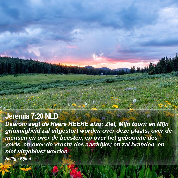 Jeremia 7:20 NLD Bible Study
