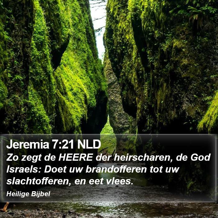 Jeremia 7:21 NLD Bible Study
